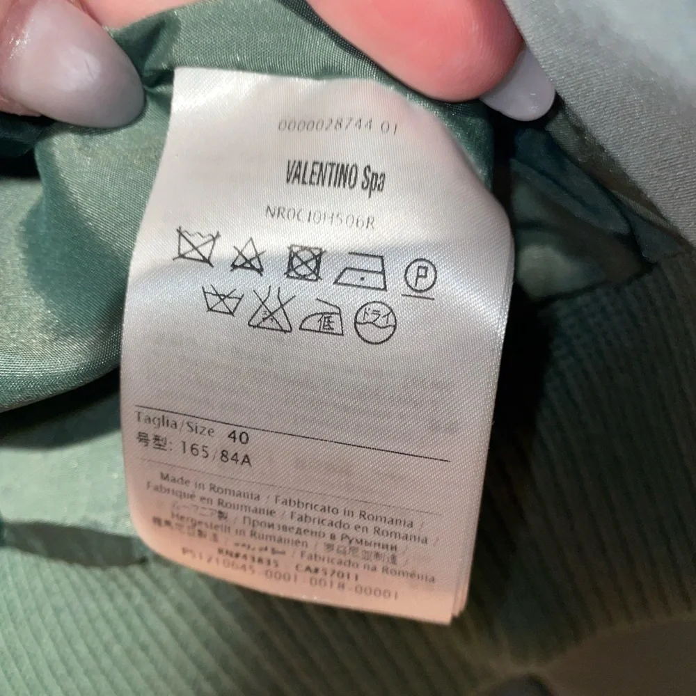 RED Valentino Satin Faille Cropped Bomber Jacket ✨ Size Small / IT 40 - Picture 9 of 12